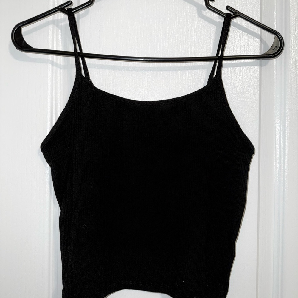 American Eagle Outfitters Black Cami Crop